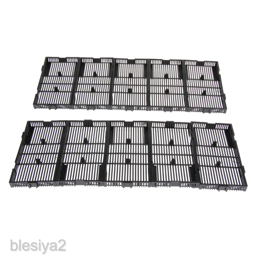 10 Pcs Under Gravel Filter Undergravel Filteration for Fish Tank. 