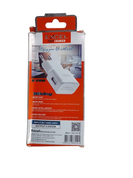 Excel Fast Charger 2.1A Smart Phone Charger Type-B