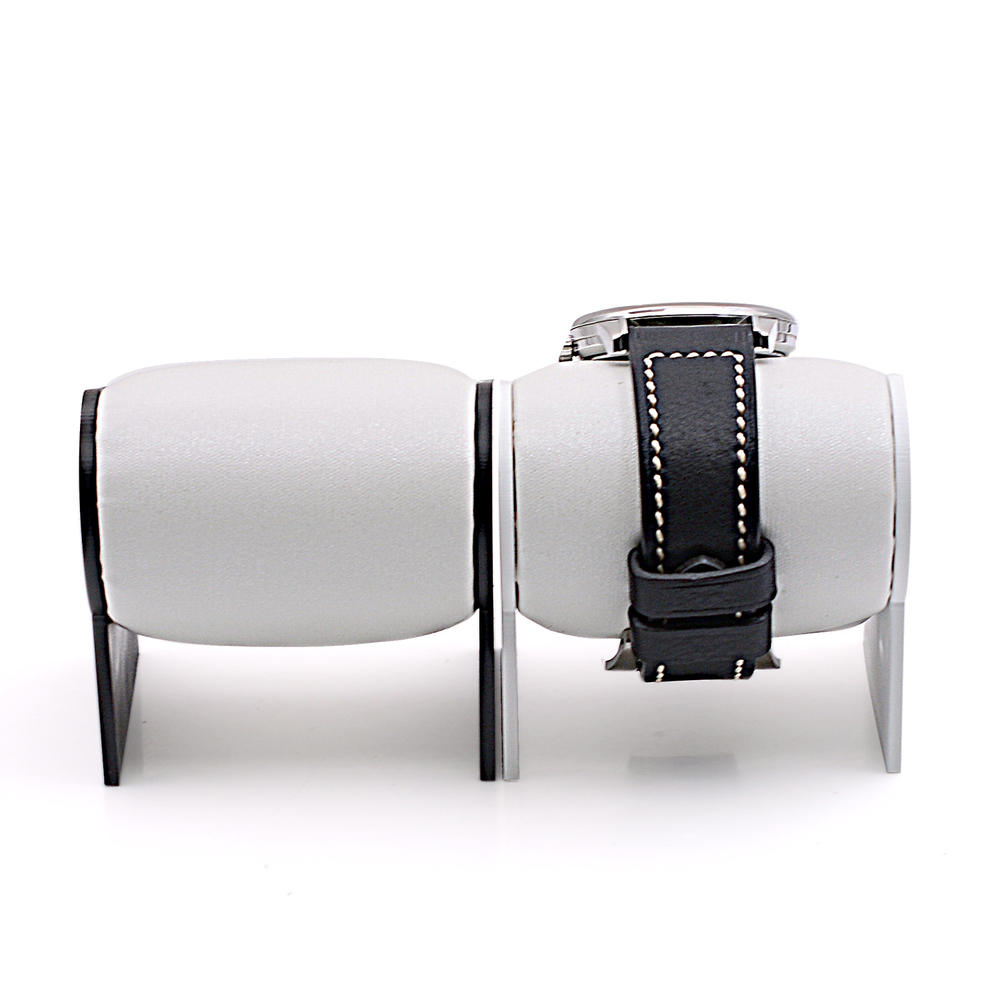 Black Watch Stand Multi-Tiered Pvc White Watch Display Display Stand for Retail Showroom Collector Merchandising Exhibition. 