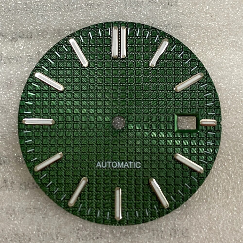 31.8mm Dial, Suitable for NH35/NH36 Mechanical Movement,Green Luminous Scale, Modified Parts of Oak Mechanical Watch. 