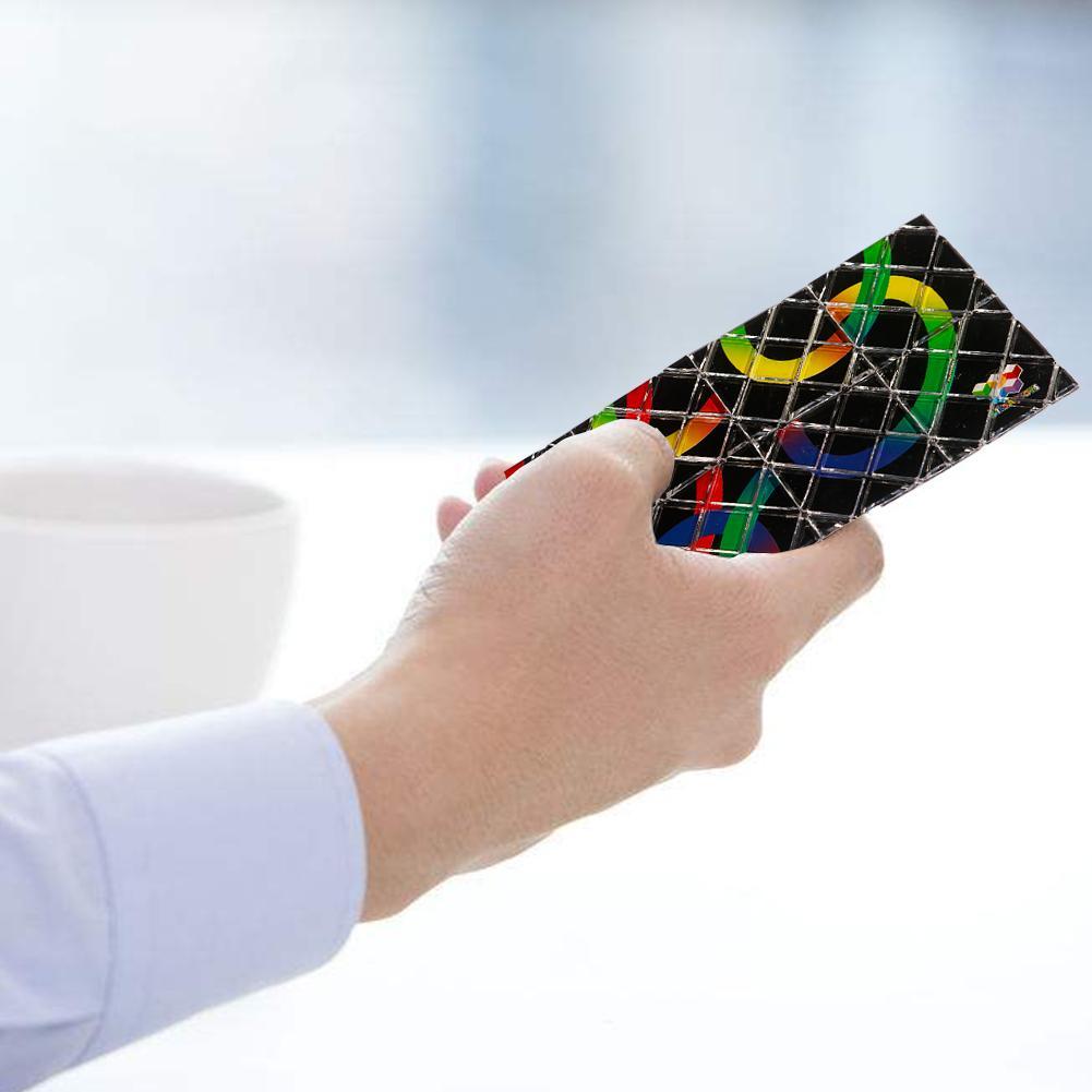 NYT Lingao 8 Panels 3 Rings Black Magic Folding Puzzle Cube Twisty. 