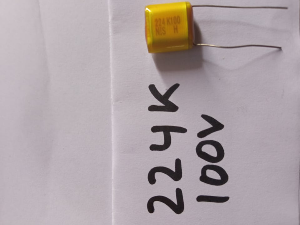 10Pcs- 224j 100V Metallized Polypropylene Film 2A224J Capacitor 220nF 100V Mylar Polyester Film Electrical Circuitry & Parts. 