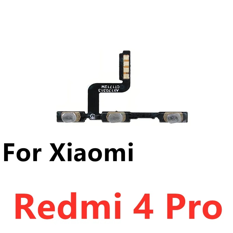 Power Volume Button On Off Button Flex Cable For Xiaomi Redmi 3X 3 3S 4X 4A 5 Plus Note 5 5A 2 4 3 Pro Special Edition 4X Global. 