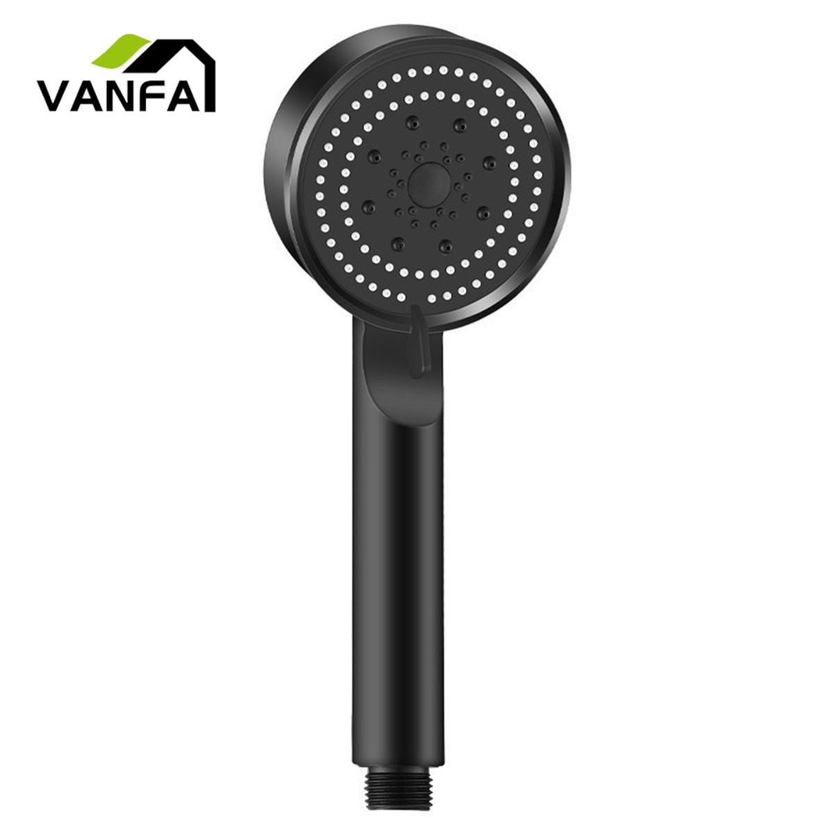 Shower Head with Horse 5 Modes High Pressure Adjustable One-key Water Stop Bathroom Handheld Pressurized Shower Sprayer Daily Use
