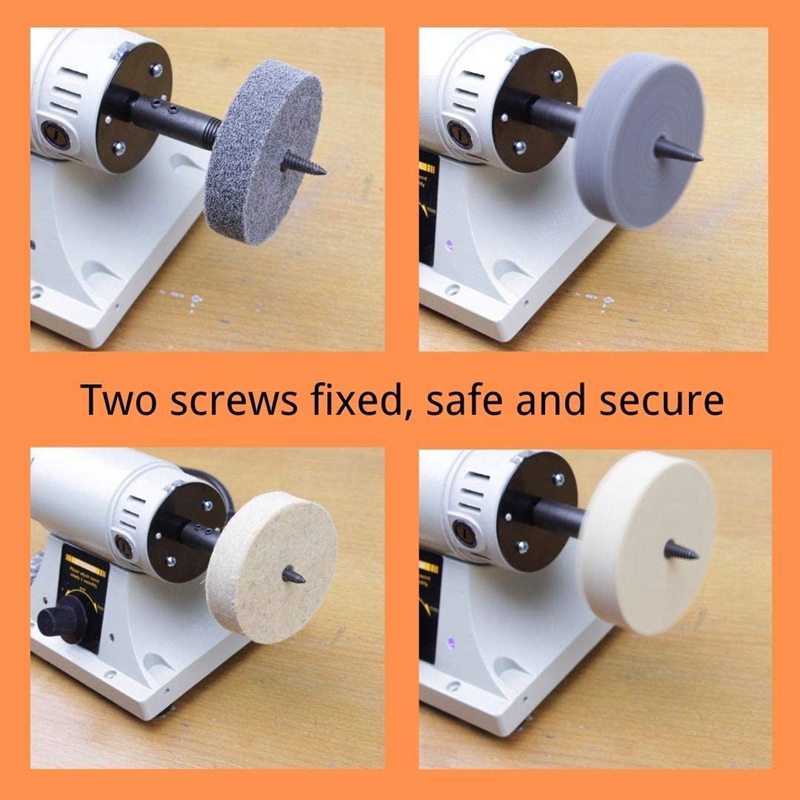 3Pcs Polishing Connecting Rod Tapered Spindle Adapter Threaded. 