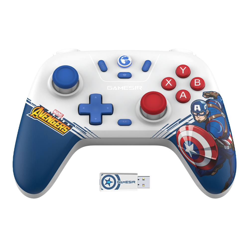 GameSir Nova Lite Switch Controller Gaming Gamepad with Hall Effect for Nintendo Switch iPhone Android Cellphone Captain America