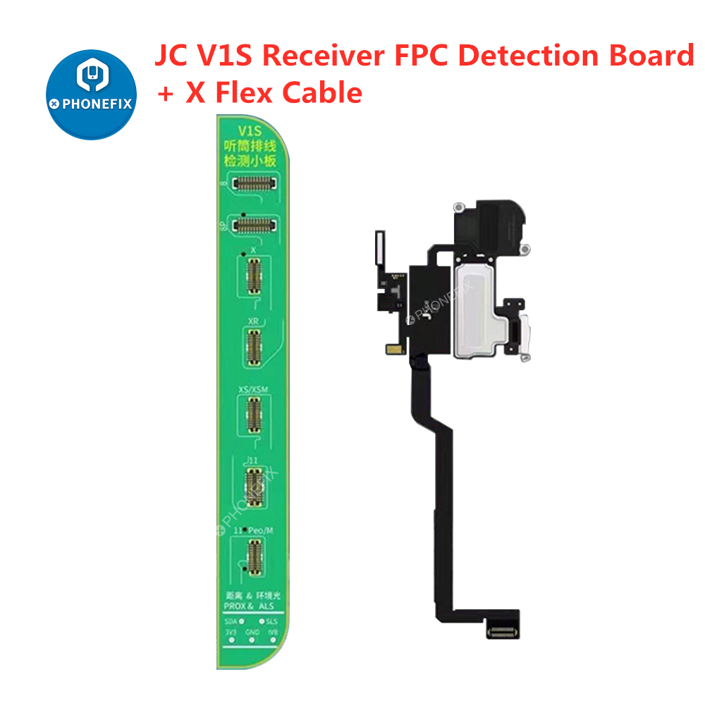 JCID Receiver FPC Proximity Light Sensor Sound Earphone Speakeeisure time r Flex Cable for iphone X 11-15 Pro Max Face ID Truetone Repair. 