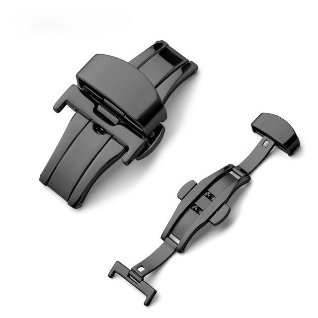 （NEW）Stainless Steel Flip Lock Butterfly Deployment Clasp Watch Deployant Buckle Watch Strap 16mm 18mm 20mm 22mm. 