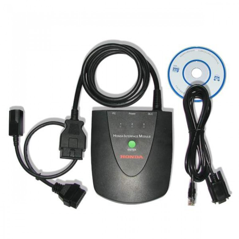 Honda HDS HIM OBD2 Diagnostic Scanner Tool V3.103.066 For with Z-TEK USB1.1 To RS232 Supports for Honda vehicles from 1992-2017. 