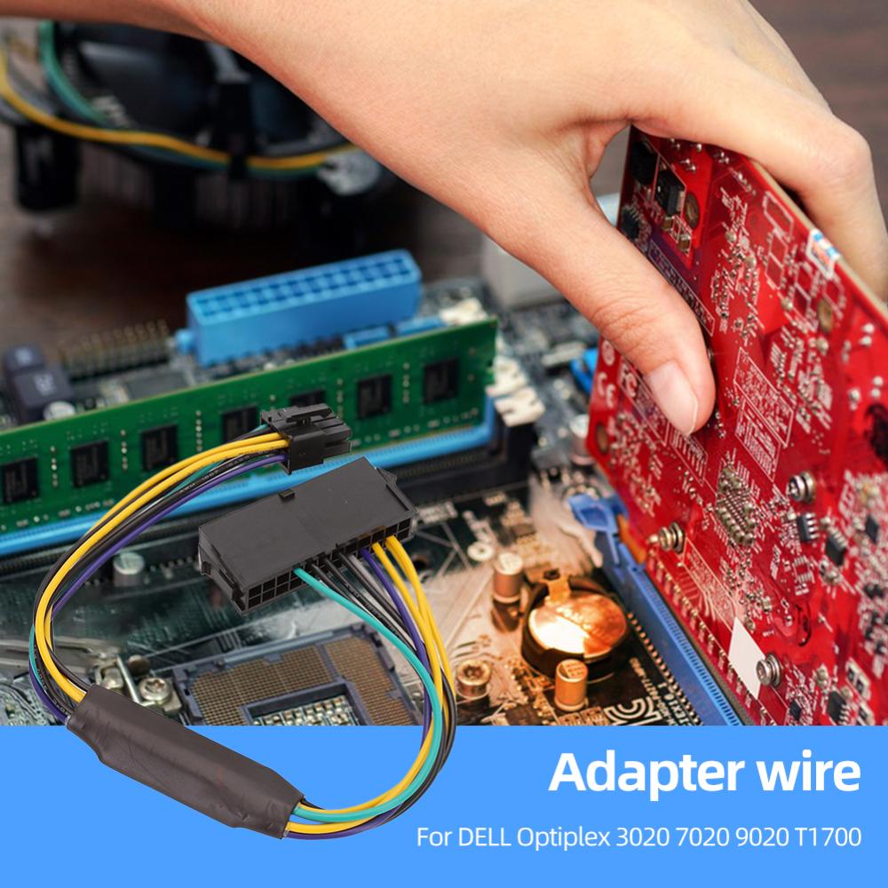 ATX 24Pin To 8Pin Power Cable 30cm Long Electrical Cord Support 1000W Power Line for DELL Optiplex 3020 7020 9020 8-pin. 