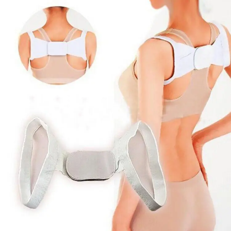 KALOAD Polyester Adjustable Back Support Belt Breathable Chest Belt Girls  Women Shoulder Humpback Corrector 