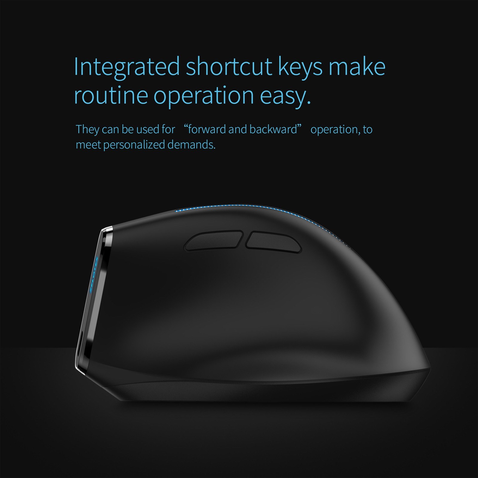 ZELOTES F-36A 2.4G Wireless Mouse Charging Blu-ray 6-button Optical Mouse 3 Level DPI Black. 