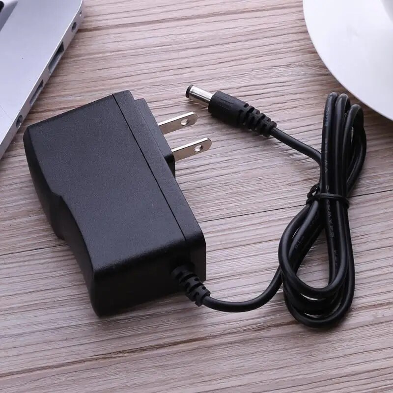 ALLOYSEED Negative Pole 9V 300mA EU US AU AC to DC Power Adapter Converter 5.5*2.5mm Center Negative Pole of 5.5*2.1mm Plug. 