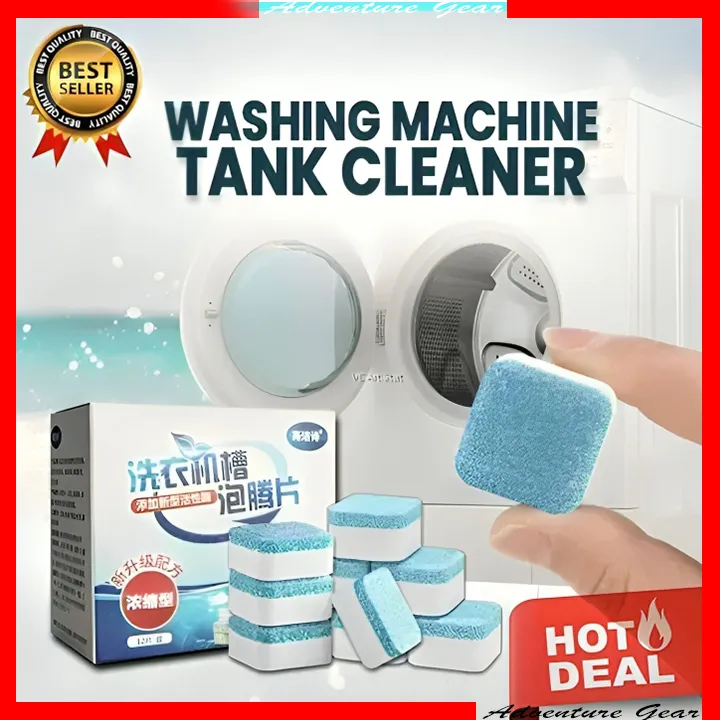 12pcs Washing Machine Cleaner Washer Cleaning Detergent Effervescent Tablet Cleaner Washing Machine Home Cleaning tools