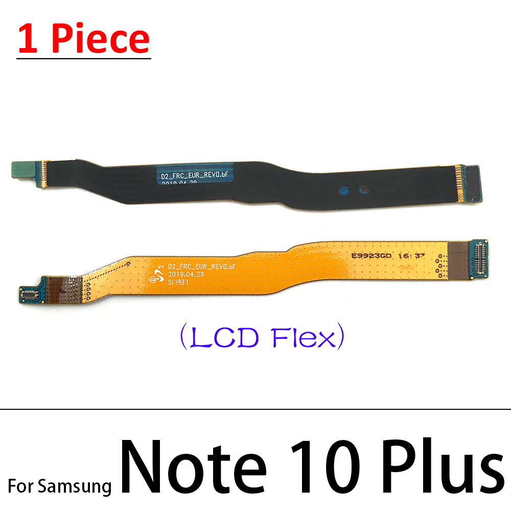 Main Flex Cable For Samsung Note 10 Lite Note 20 S10 Plus S20 Fe Ultra / Note 10 Plus 5G Connect Mainboard To LCD Screen Ribbon. 