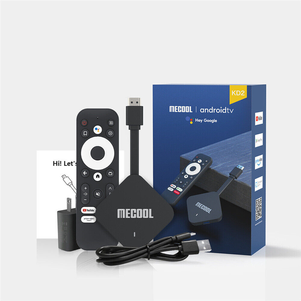 Mecool KD2 android tv stick Amlogic S905Y4 4GB 32GB 4K 2.4G 5G Dual Wifi BT AV1 vs x96s x96 s500 kd3 mini Dongle. 