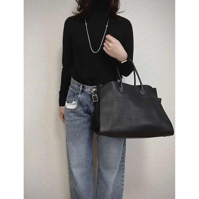 Women's handbag: the new Margaux15 cowhide large-capacity commuter tote bag Dong Jie with the same style