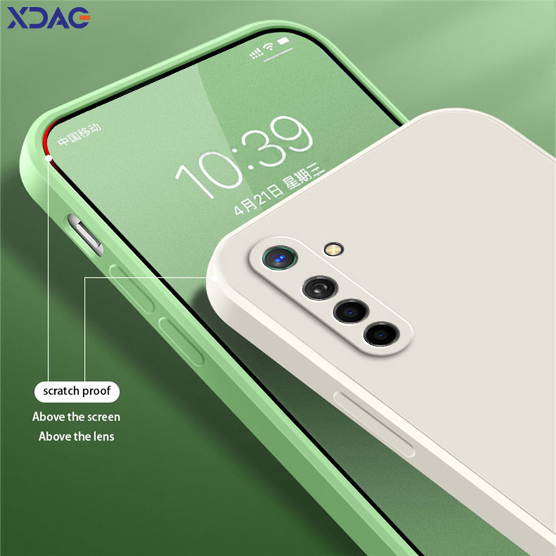 Official Square Liquid Silicone Case for OPPO K5 Realme X2 XT Camera Protective 360 Shockproof Soft Phone Cover OPPOK5 RealmeXT. 