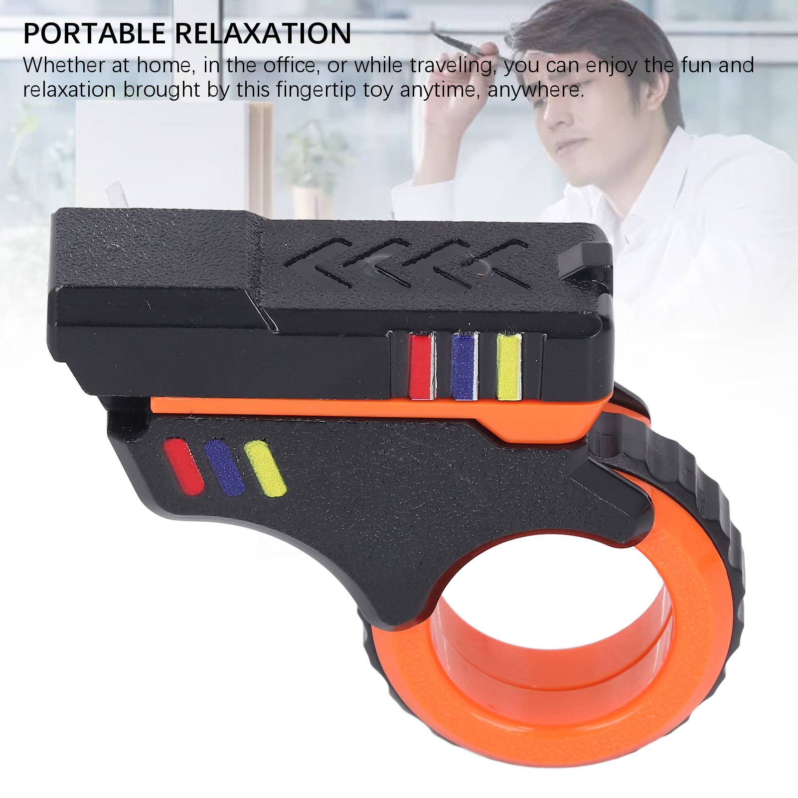 Fingertip Toy 3D Slider Fingertip Slider Toy Wear Resistant Magnetic Stress Relief Portable for ADHD ADD Autism. 