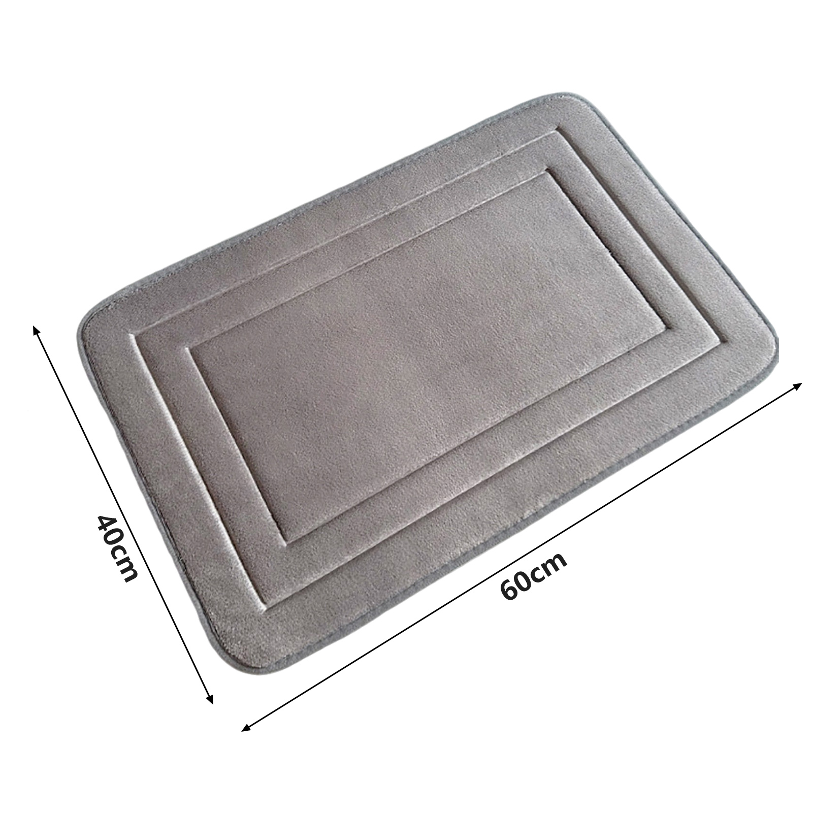 Quick Drying Bath Mat Quick-drying Coral Velvet Door Mat Slip-free Water Absorbent Memory Foam Bath Mat for Home Non-slip Bath Mat. 