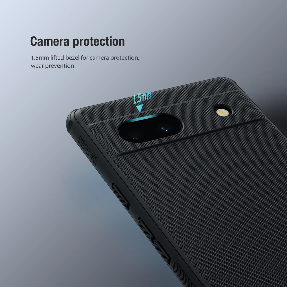 【Healer DingD】Nillkin Case for Google Pixel 7 Pro / Pixel 7 / Pixel 7A, Slim PC+TPU Anti-Scratch Fingerprint Proof Phone Protective Cover. 
