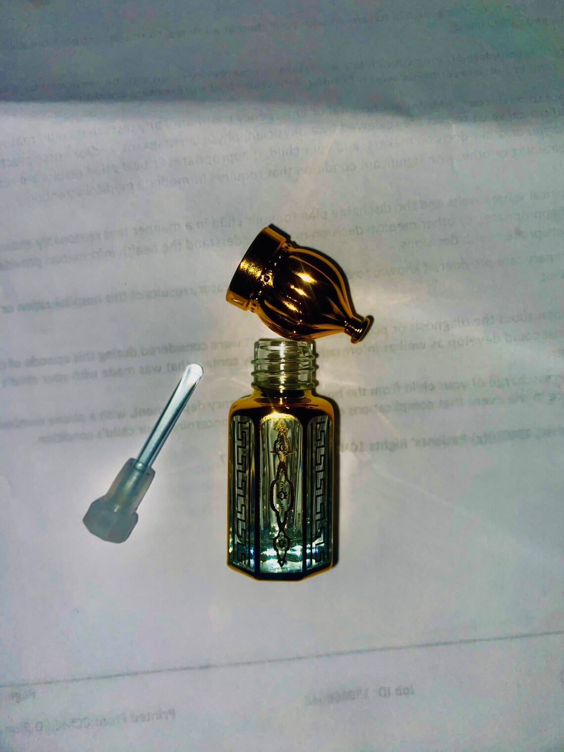 6 ml Crystal Glass Attar empty Bottle. 
