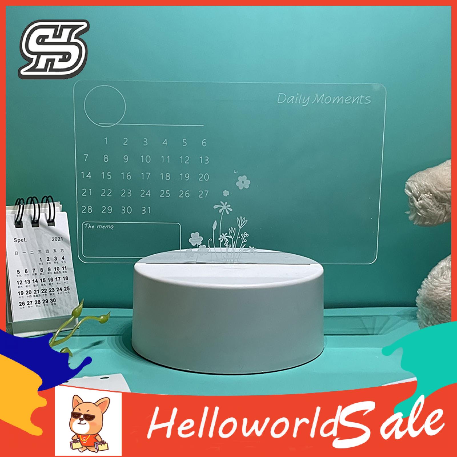 HelloWorld Notepad Board Erasable Transparent To-Do List Writing Board. 