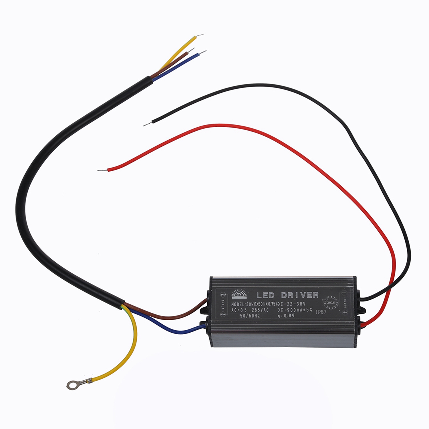 30W LED Driver Constant Current Driver Power Supply Transformer Waterproof with High Power 30W LED Chip Bulb Light Lamp DIY White 2200Lm 6500K. 
