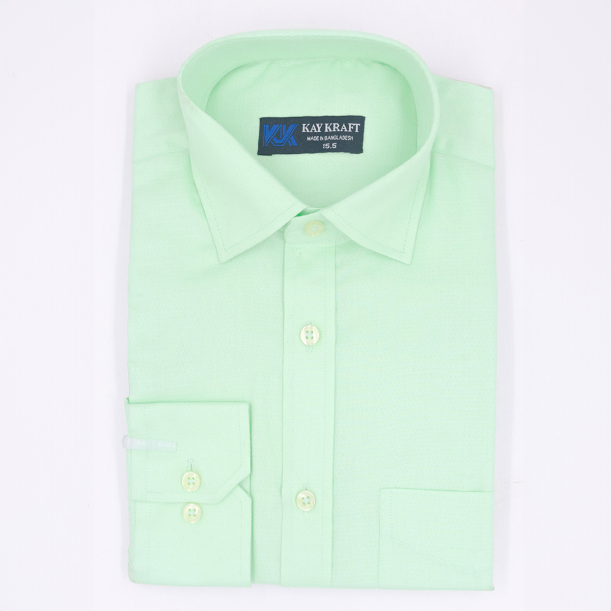 slim fit dress slacks Men's Mint Dress Shirt Set with Tie and Handkerchief 17½ 34/35 / Mint main image 1