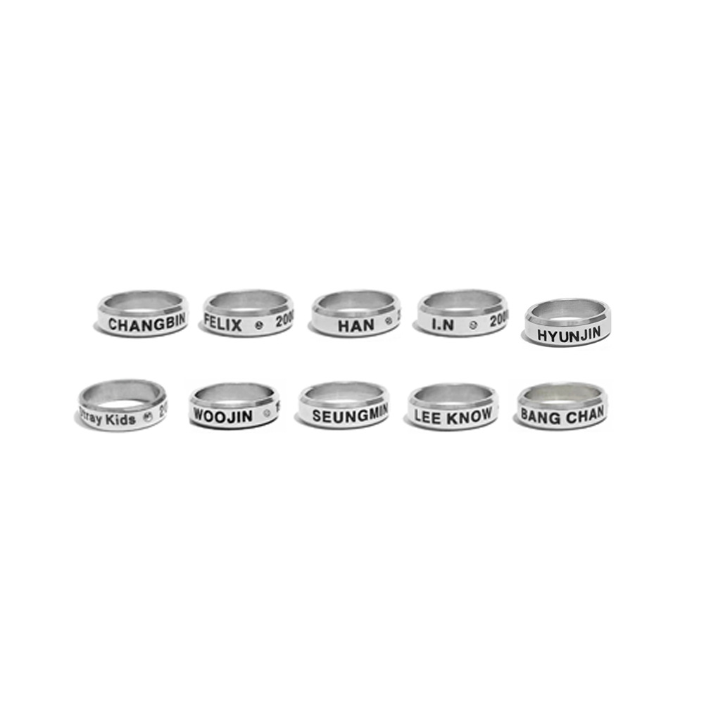 Factory direct StrayKids peripherals, Hwang Hyun Chen, Lee Yong Fu, Fang Can, Han Zhi Cheng Name, Birthday Ring, Tail Ring. 