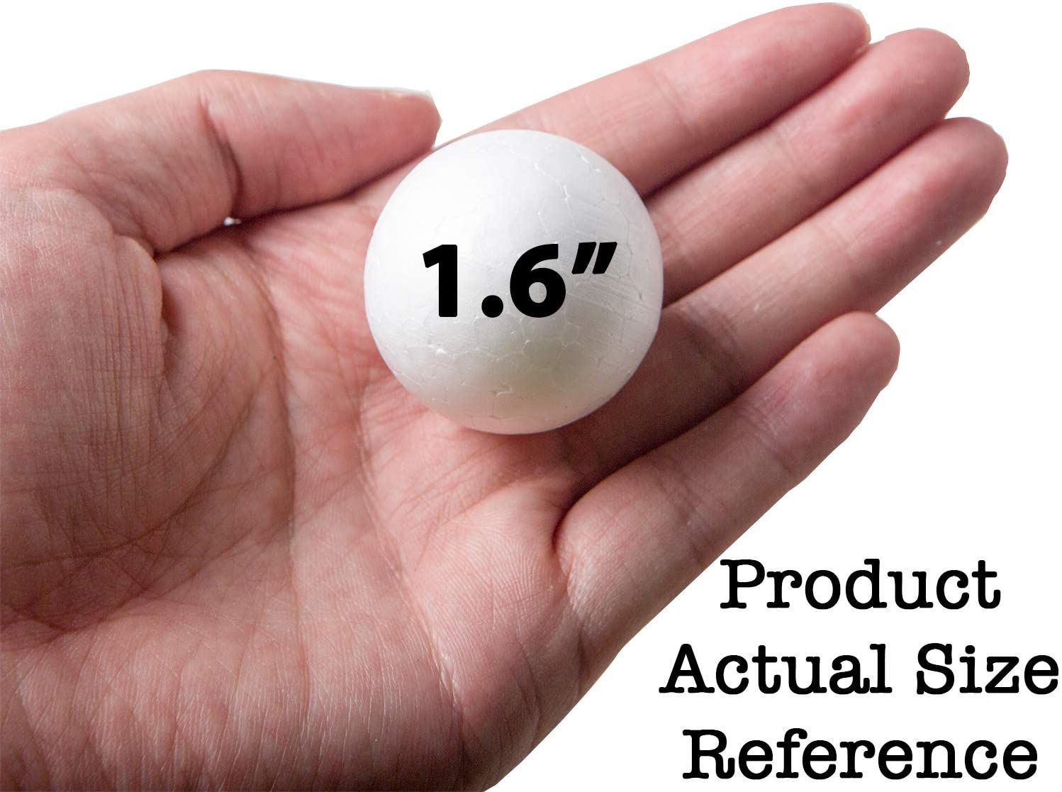 20ps 4 Different sizes 8/1.2/1.6/2 Inches White Craft Foam Balls, Foam Craft Balls, Foam Balls For Arts and Crafts, DIY Craft For Home, School Craft Project. 