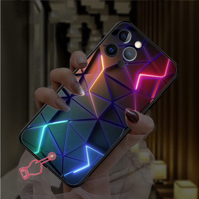 LED Lighting Phone Case for IPhone 12 13 14 Pro Max 11 X XR XS 7 8 Plus SE 2020 Flash Up Luminous Cases Case