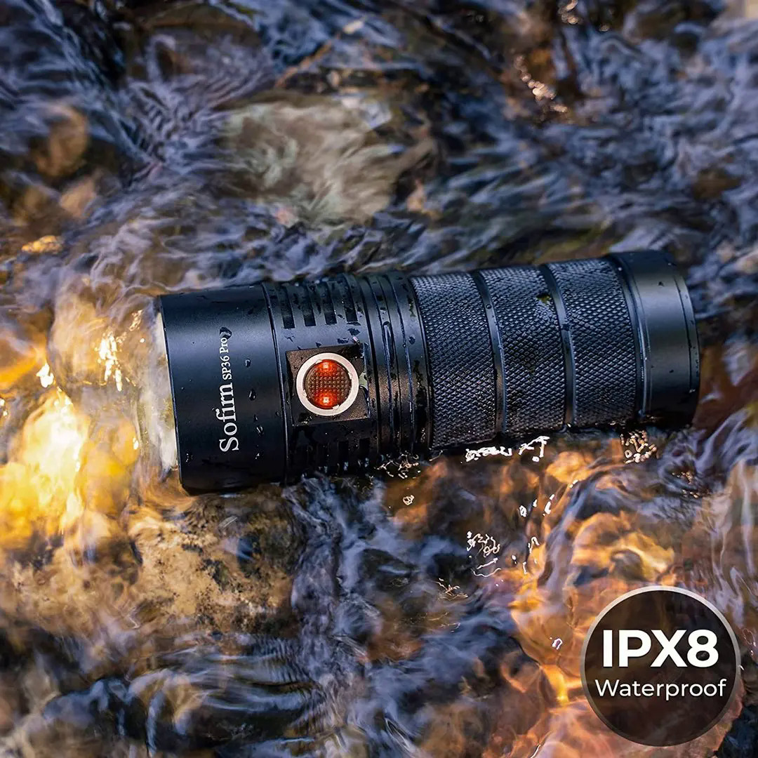 Sofirn SP36 Pro 8000lm Powerful LED Flashlight 4 * SST40 USB C Rejected 18650 Torch. 