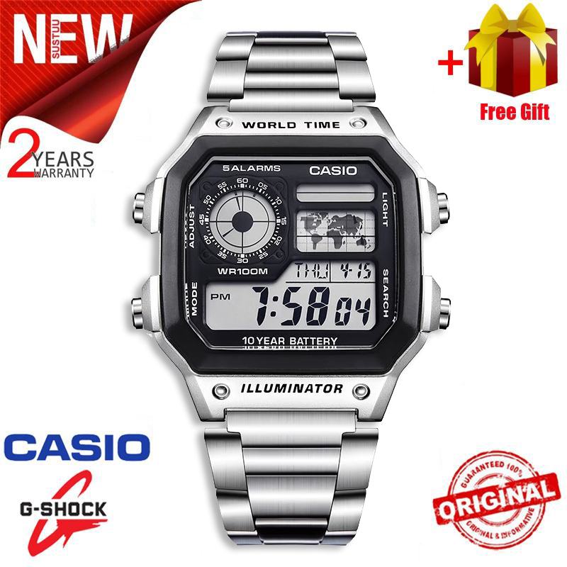 Ae1200 Casio World Timer Casio Ae1200 Casio Illuminator Set Time - Main Image
