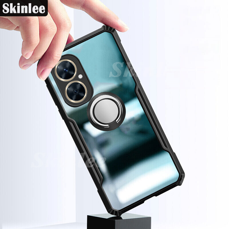 Phone Case for VIVO Y78 Back Cover Hard Clear Transparent Shockproof Handphone Cases Casing Hp for VIVO Y78 Phone Cases Navigation Holder Ring Back Cover. 