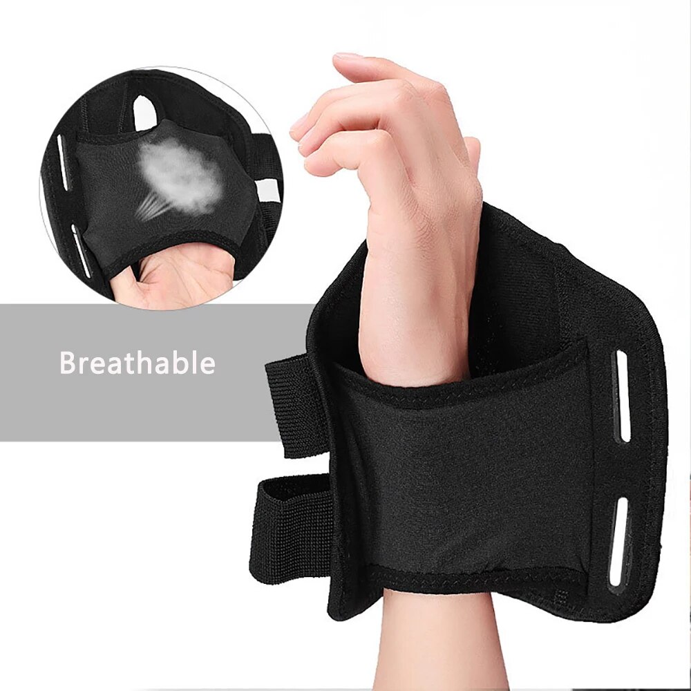 Copper Compression Wrist Brace - Copper Infused Adjustable Wrist Support Splint for Men And Women 1Pair LEFT. 