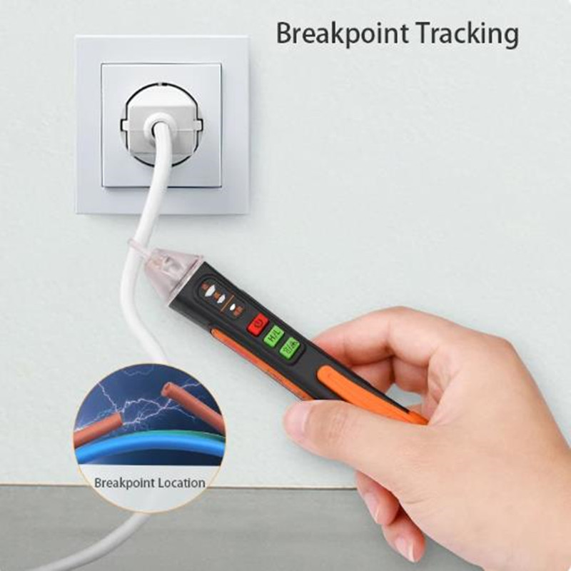 T-02A Non-Contact Voltage Detector Electrical Tools Voltage Indicator Tester Pen Voltage Test Smart Breakpoint Finder 12-1000V. 