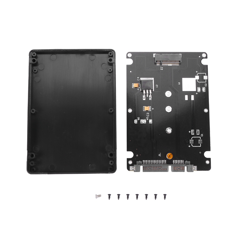FORIDE 10X M.2 NGFF (SATA) SSD to 2.5 Inch SATA Adapter Card 8mm Thickness Enclosure. 