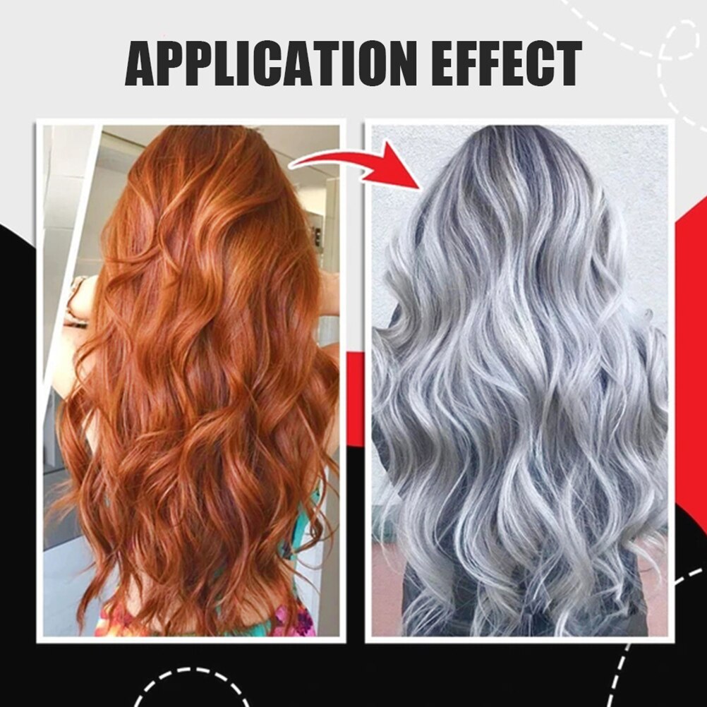 Fashion Smoky Gray Hair Dye Ash Gray Hair Dye Non-Greasy Fashion Color Hair Dye Hair Styling Hair Dye. 