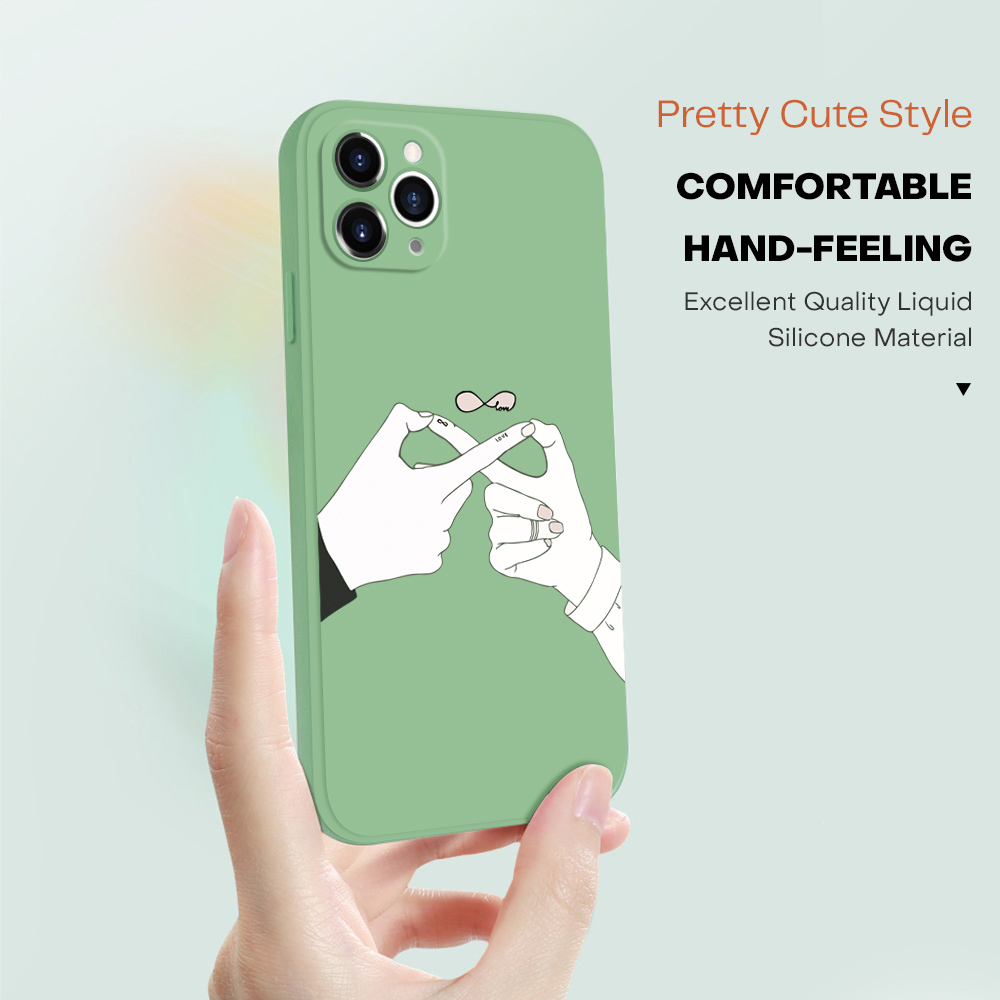 ZeroQiQi for Realme 7I/Realme C17 Back Cover Mobius Ring Ultra Thin Soft Luxury Square Multicolor Liquid Silicone Phone Case. 