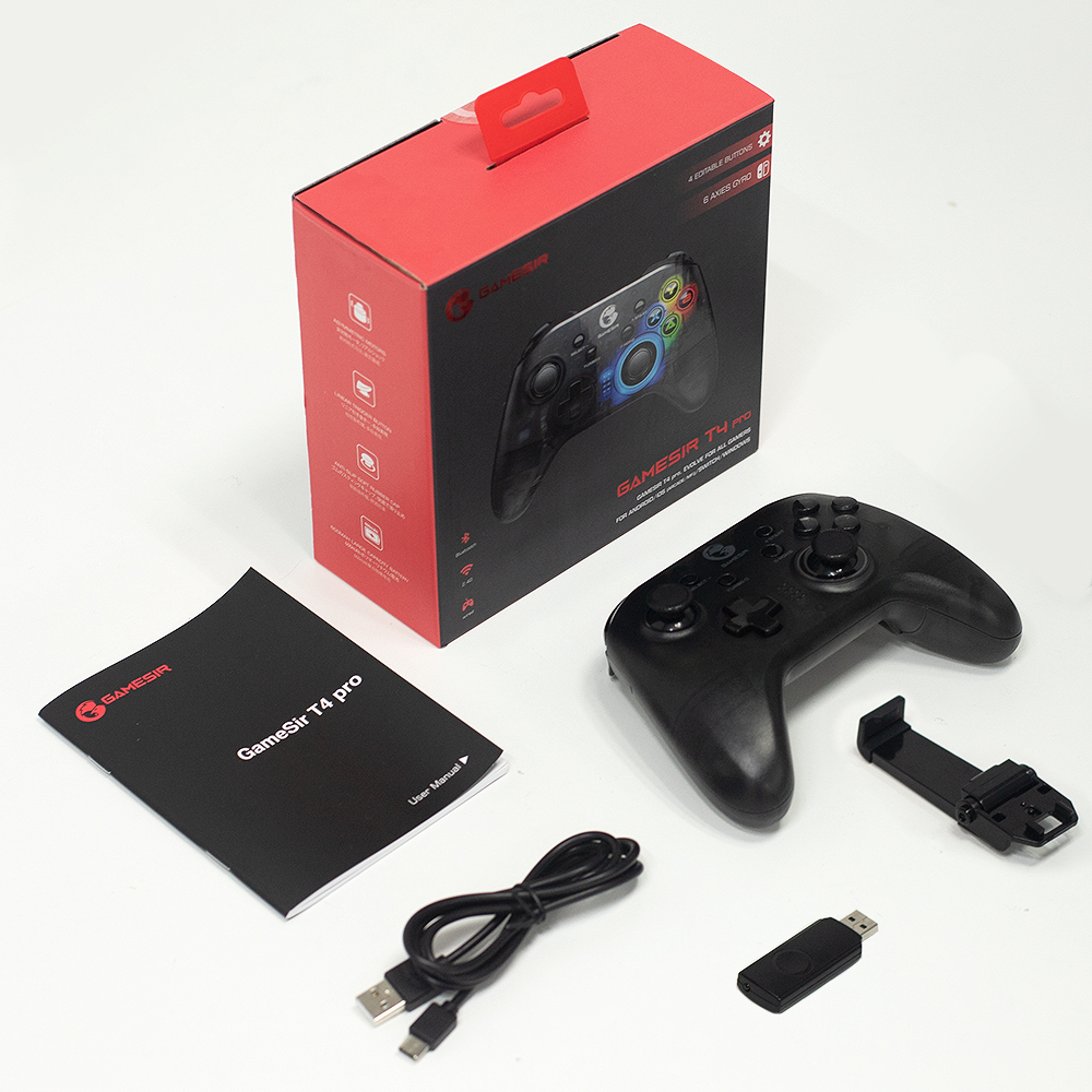GameSir T4 Pro Bluetooth Game Controller 2.4G Wireless Gamepad applies to Nintendo Switch Apple Arcade MFi Games Android Phone. 