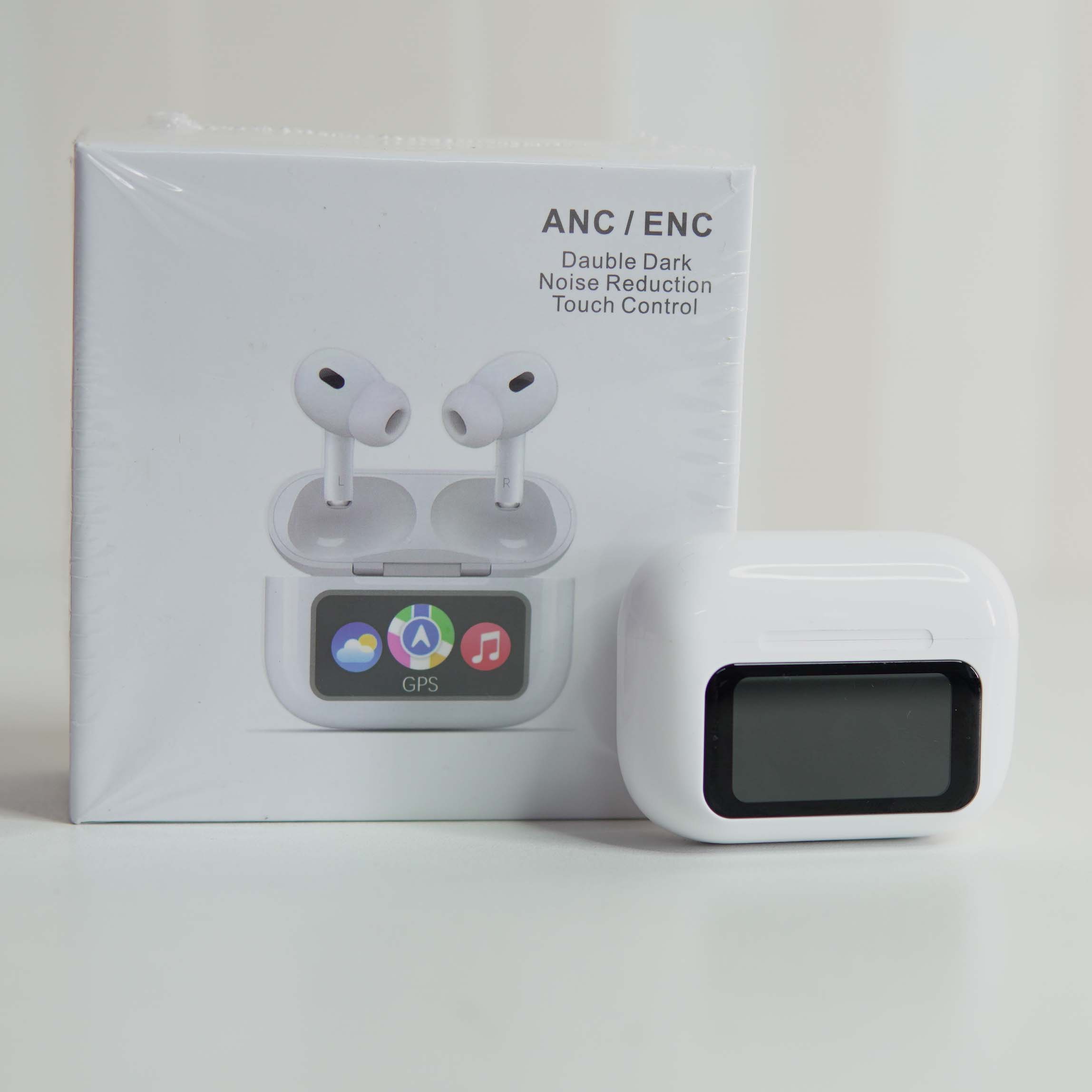 Pix AirKing Max Wireless Earbuds With App Support- Bluetooth 5.4 ANC Touch Screen Display Headphone with App Support-Multi-Function Interactive Touch Screen Display- Air  king Max Wireless Earbuds TWS Headset Touch Screen Display. 