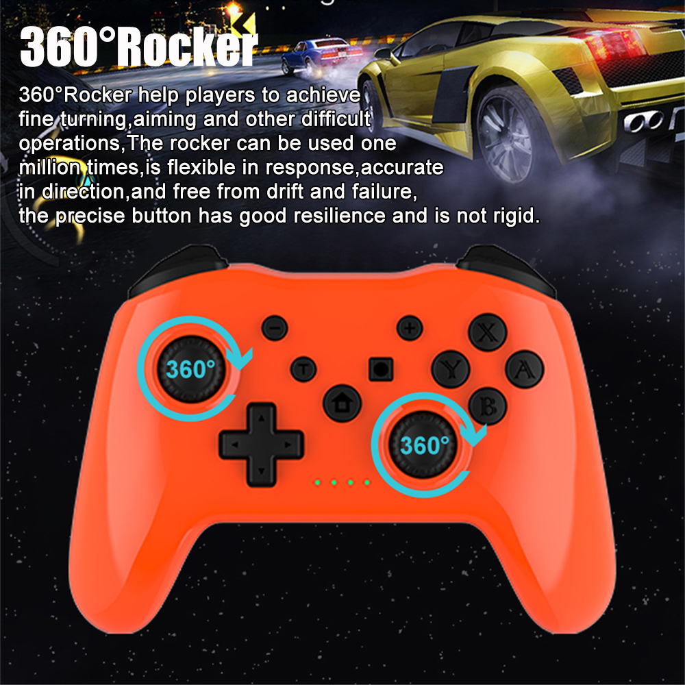 Machine Smart TV Box tendo GAMINJA 360° Joystick Wireless Game Controller BT Game Controller for NinSwitch Lite PS3 Game Wind PC Joystic. 