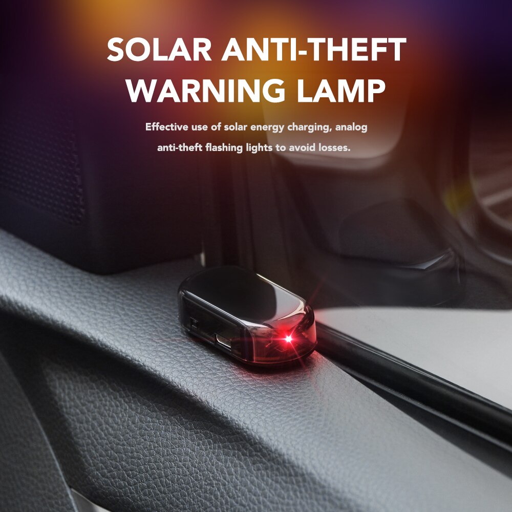 DM bag factory StoreCar Fake Security Powered Dummy Alarm Wireless Warning Anti-Theft Caution Lamp LED Imitation