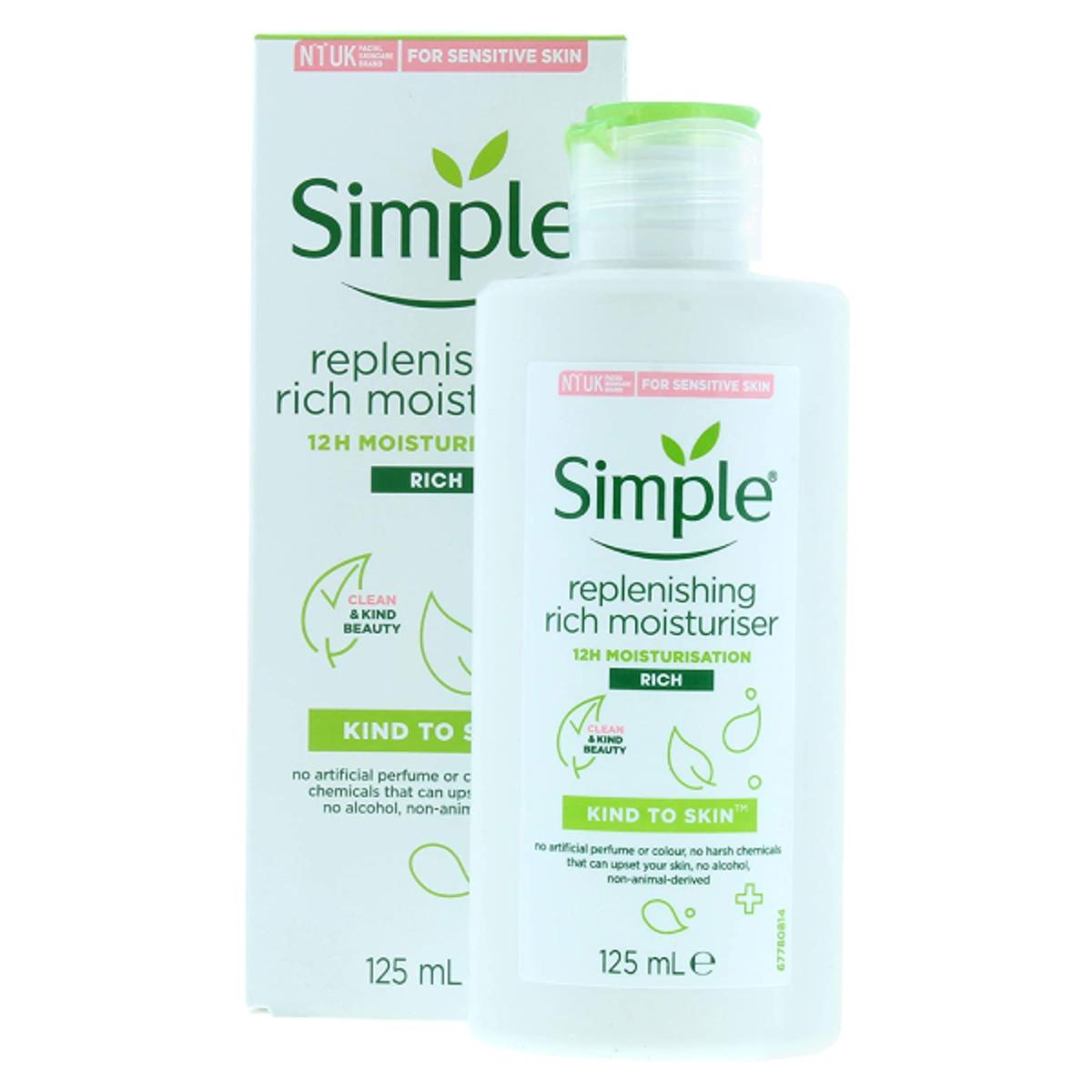 Simple rich deals moisturiser