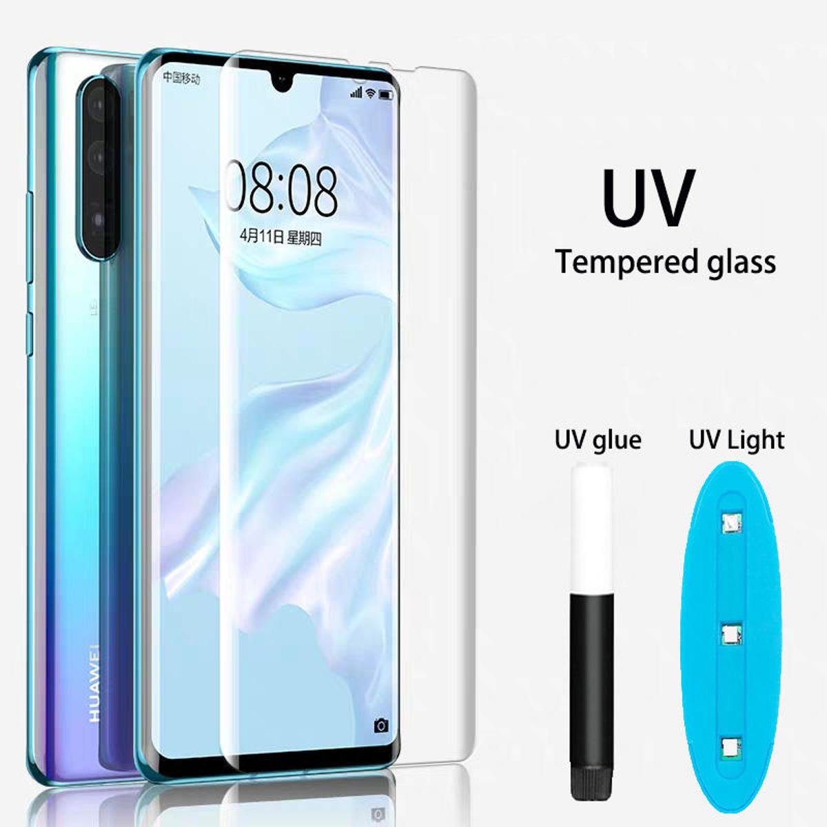 For Samsung S20 5G UV Glass Light Adhesive Full Glue Tempered Glass Screen Protector -Transparent