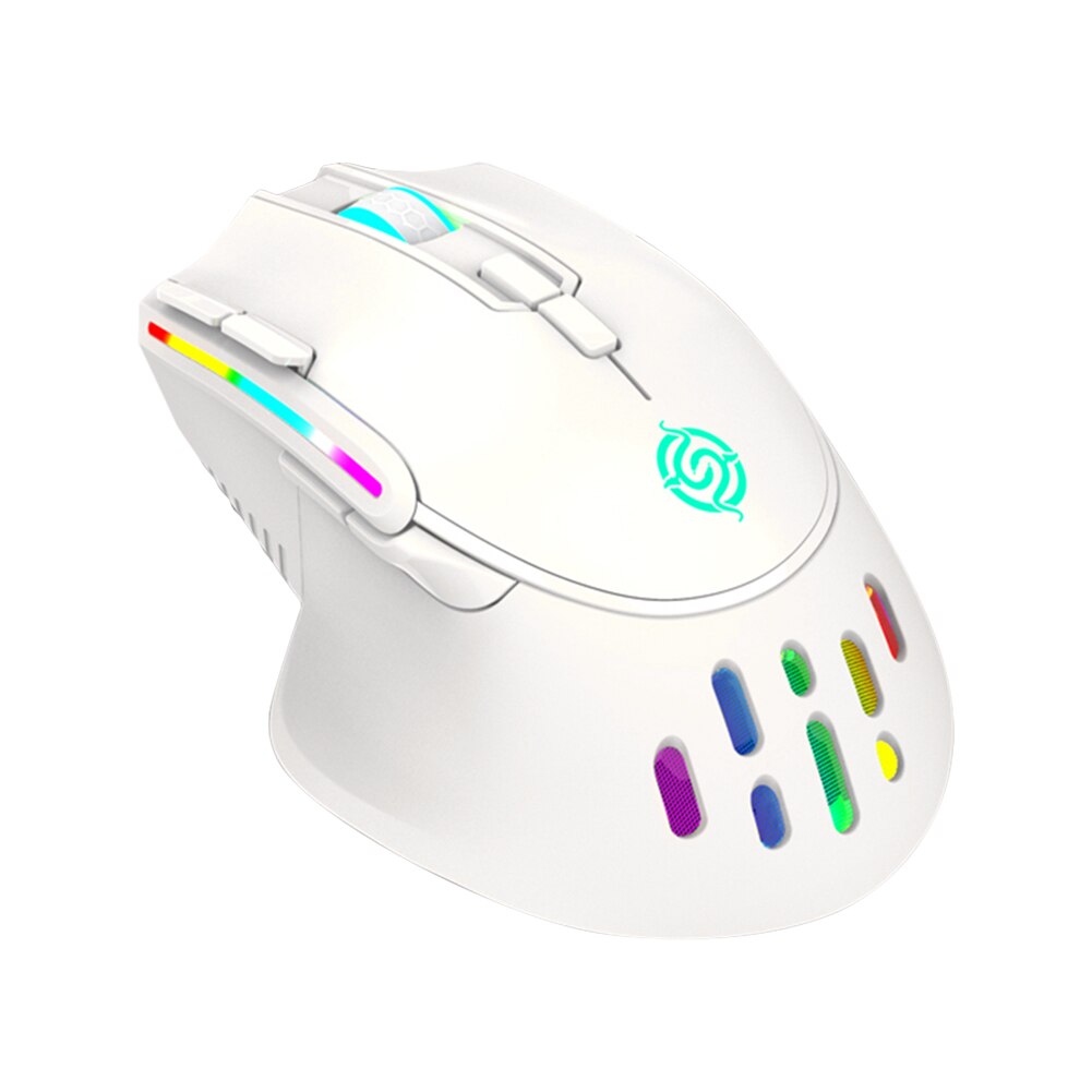 BM-520 2.4G Wireless Mouse 10 Buttons 3200 DPI Adjustable Mice for Computer PC Gaming 2.4G Wireless Rechargeable Mouse. 