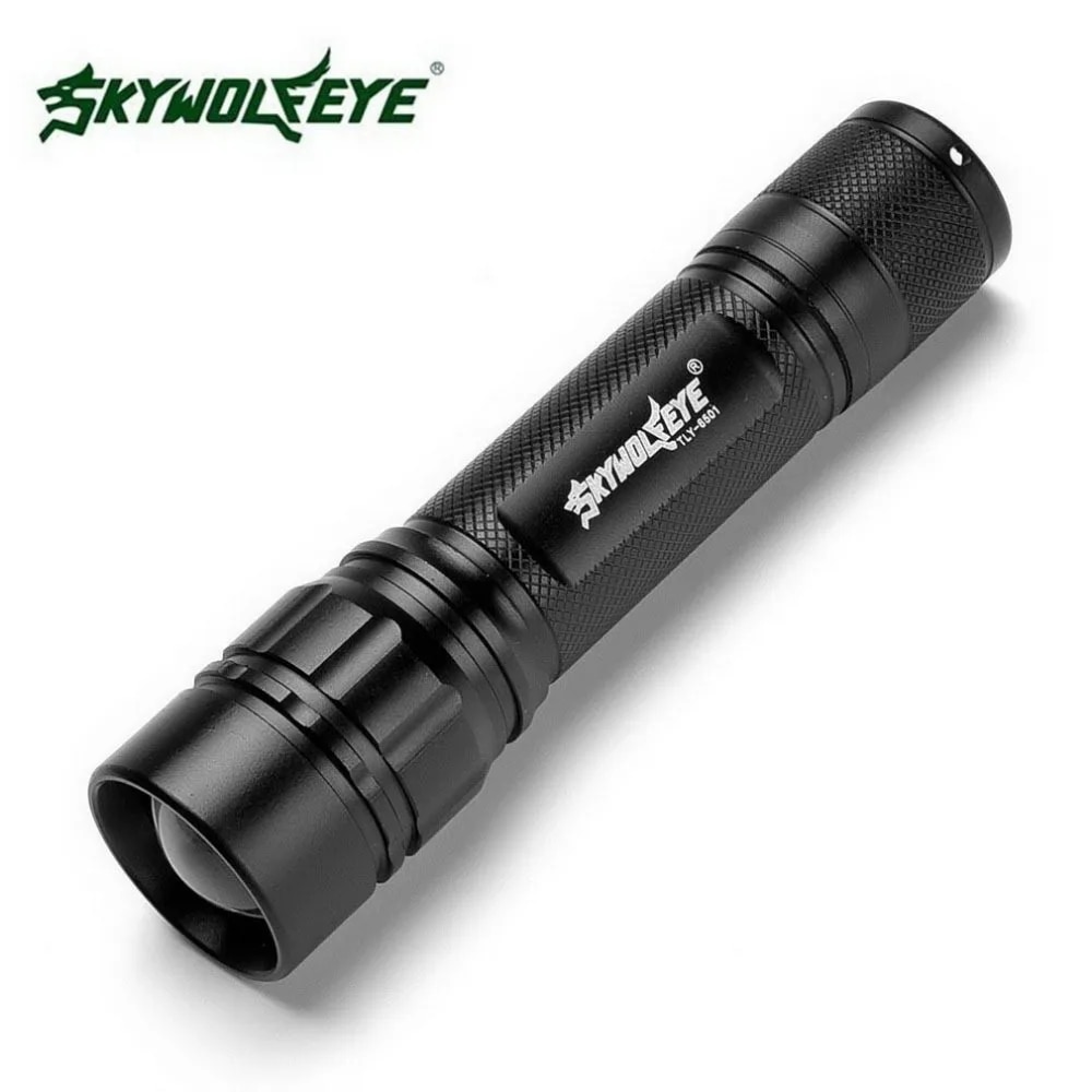 Skywolfeye Focus 260 Lumens 3 Modes 18650 Q5 LED Powerful Flashlight Torch Lamp VEJ93 P30. 