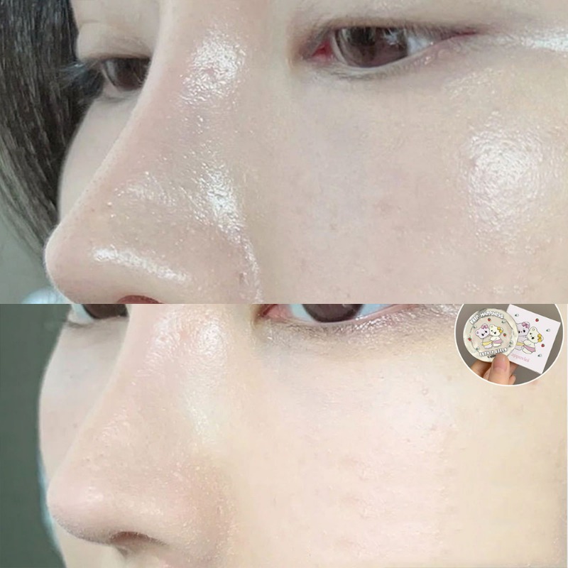 Cappuvini Bear Soft Focus HighLighter Matte Mist Powder Controls Shine & Smooths Complexion Highlighting Powder. 