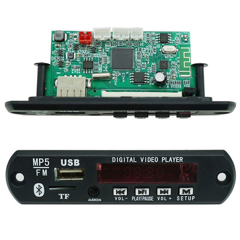 Car MP4 & MP5 Players - MP5 Player Bluetooth Decoder Board USB TF MP3 WAV Lossless Decoding Diy Car Kit Video Audio output FM Radio Module. 